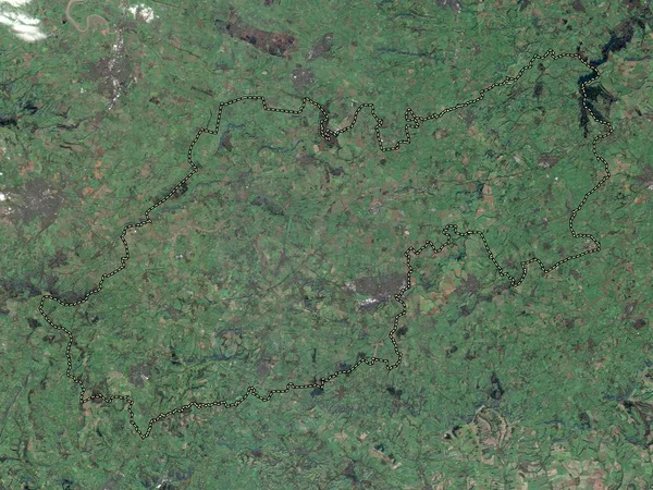 South Somerset Distrito Metropolitano Inglaterra Gran Bretaña Mapa Satelital Baja — Foto de Stock