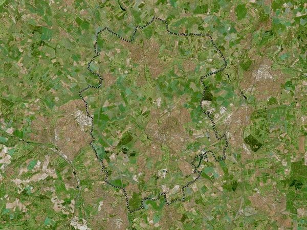 Albans Distrito Não Metropolitano Inglaterra Grã Bretanha Mapa Satélite Alta — Fotografia de Stock