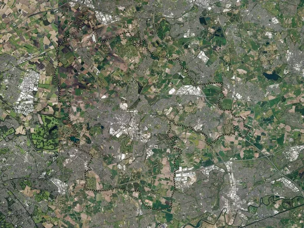 圣海伦 英格兰的统一权威 大不列颠 高分辨率卫星地图 — 图库照片