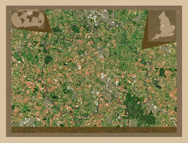 Stafford Distrito Metropolitano Inglaterra Gran Bretaña Mapa Satelital Baja Resolución —  Fotos de Stock