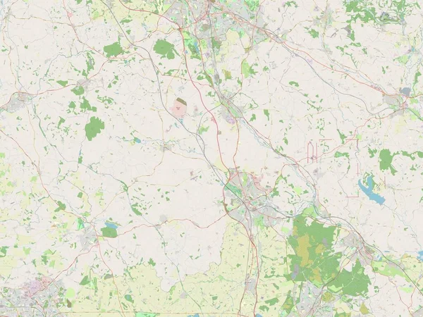 Stafford Distrito Metropolitano Inglaterra Gran Bretaña Mapa Calle Abierto —  Fotos de Stock