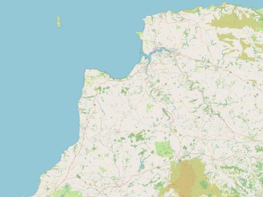 Torridge, İngiltere 'nin metropolitan olmayan bölgesi, Büyük Britanya. Açık Sokak Haritası