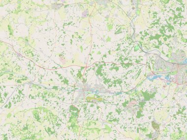 Batı Berkshire, İngiltere - Büyük Britanya. Açık Sokak Haritası