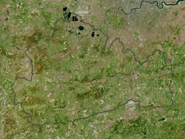サリー イングランドの行政郡 イギリス 高解像度衛星地図 — ストック写真
