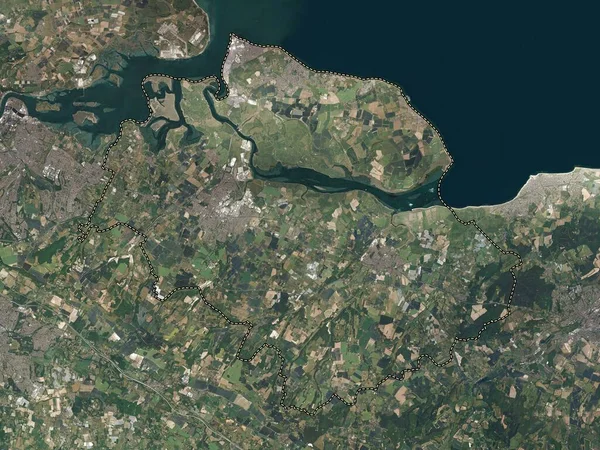 Swale Non Metropolitan District England Great Britain High Resolution Satellite — Stock Photo, Image