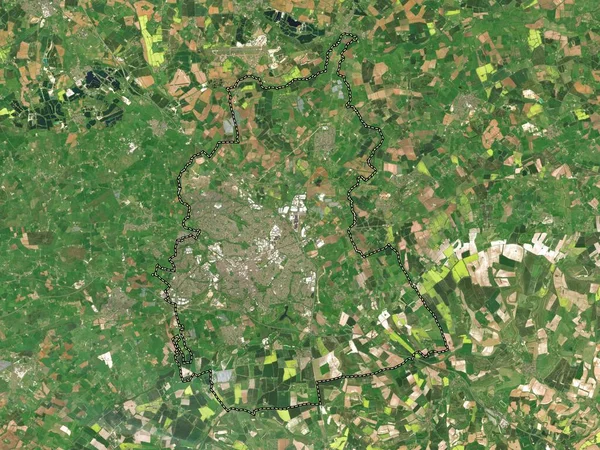 Swindon Autoridad Unitaria Inglaterra Gran Bretaña Mapa Satelital Baja Resolución —  Fotos de Stock