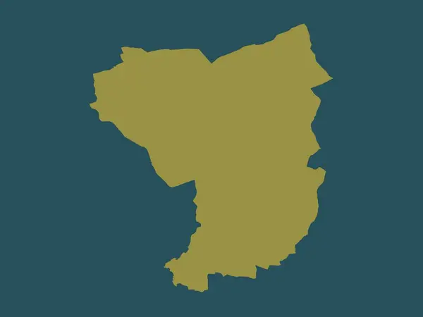 Tamworth Nicht Metropolregion Von England Großbritannien Einfarbige Form — Stockfoto