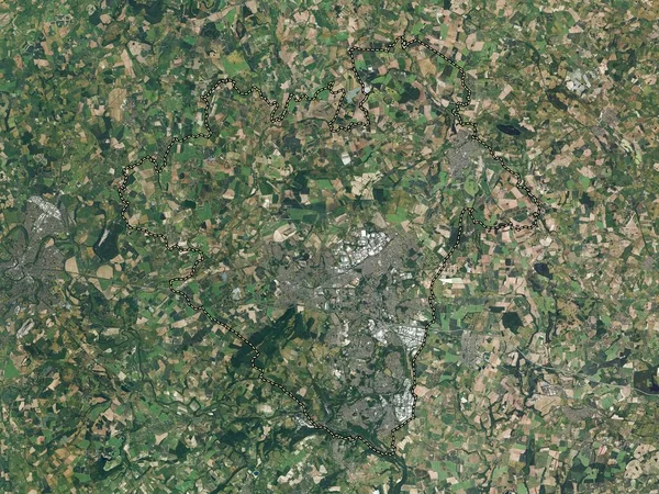Telford Wrekin Autoridad Unitaria Inglaterra Gran Bretaña Mapa Satélite Alta —  Fotos de Stock