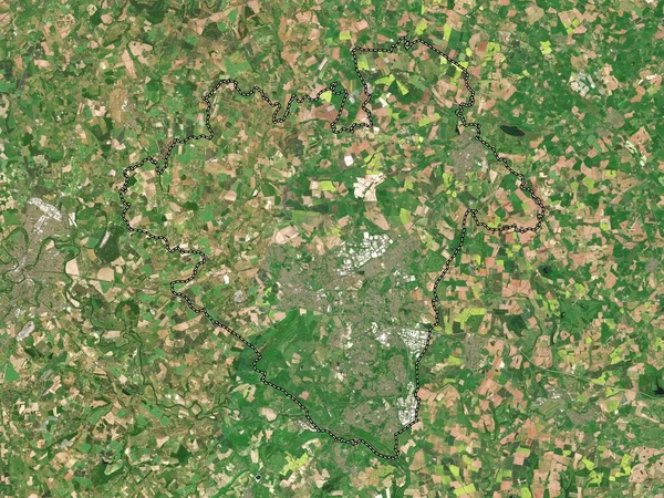 Telford Och Wrekin Enhetlig Auktoritet England Storbritannien Lågupplöst Satellitkarta — Stockfoto