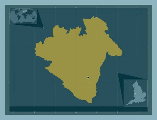 Telford Och Wrekin Enhetlig Auktoritet England Storbritannien Fast Färgform Hjälpkartor — Stockfoto