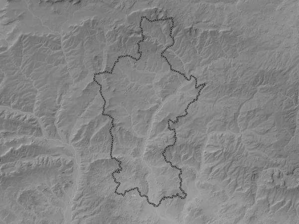 Test Vadisi, İngiltere 'nin metropolitan olmayan bölgesi - Büyük Britanya. Gölleri ve nehirleri olan gri tonlama yükseklik haritası