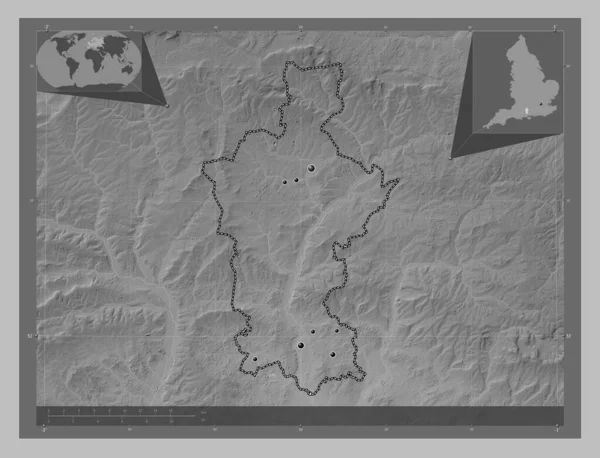 Test Valley Distretto Non Metropolitano Dell Inghilterra Gran Bretagna Mappa — Foto Stock