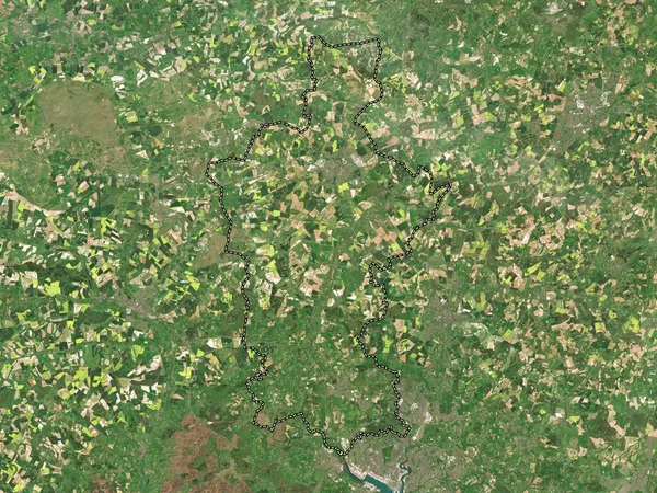 Test Valley District Non Métropolitain Angleterre Grande Bretagne Carte Satellite — Photo