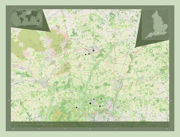 Test Valley Distrito Metropolitano Inglaterra Gran Bretaña Open Street Map —  Fotos de Stock