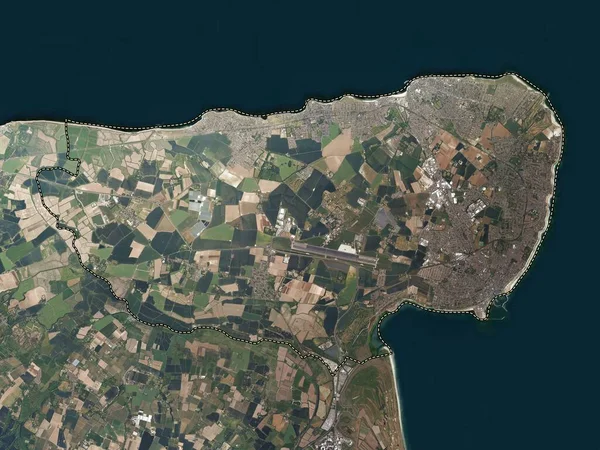 Thanet Non Metropolitní Okres Anglie Velká Británie Satelitní Mapa Vysokým — Stock fotografie