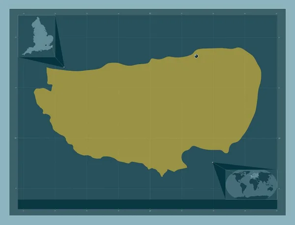 Thanet Englands Icke Storstadsdistrikt Storbritannien Fast Färgform Hjälpkartor För Hörnen — Stockfoto
