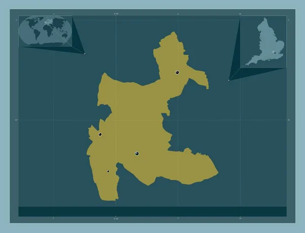 Three Rivers Nicht Metropolregion Von England Großbritannien Einfarbige Form Standorte — Stockfoto