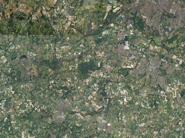 Тонбридж Мэллинг Неметаморфозный Район Англии Великобритания Карта Высокого Разрешения — стоковое фото