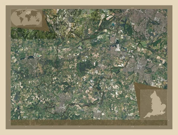 Tonbridge Malling Distrito Metropolitano Inglaterra Gran Bretaña Mapa Satelital Alta — Foto de Stock