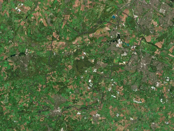Tonbridge Malling Niemetropolitalny Dystrykt Anglii Wielka Brytania Mapa Satelitarna Niskiej — Zdjęcie stockowe