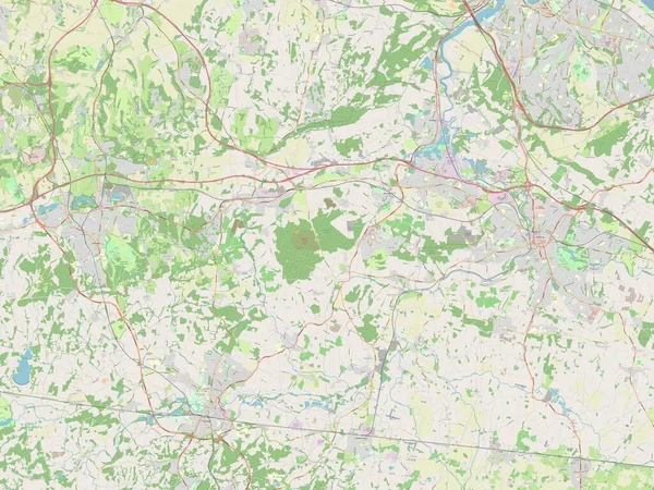 Tonbridge Malling Distrito Metropolitano Inglaterra Gran Bretaña Mapa Calle Abierto —  Fotos de Stock