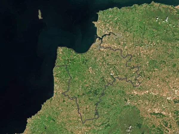 Torridge District Non Métropolitain Angleterre Grande Bretagne Carte Satellite Basse — Photo