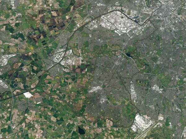 Trafford Distrito Metropolitano Inglaterra Gran Bretaña Mapa Satélite Alta Resolución —  Fotos de Stock