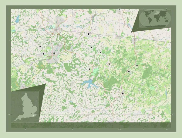 Tunbridge Wells Distrito Metropolitano Inglaterra Gran Bretaña Open Street Map —  Fotos de Stock