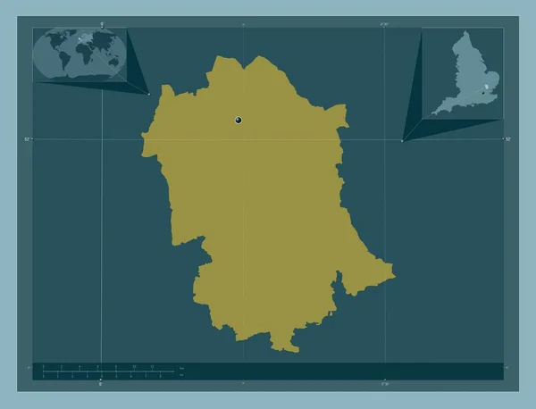 Uttlesford Μητροπολιτική Περιφέρεια Αγγλίας Μεγάλης Βρετανίας Ατόφιο Χρώμα Γωνιακοί Χάρτες — Φωτογραφία Αρχείου