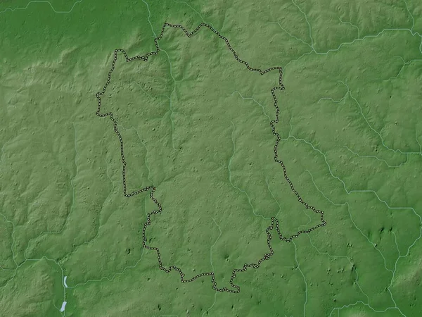Uttlesford District Non Métropolitain Angleterre Grande Bretagne Carte Altitude Colorée — Photo