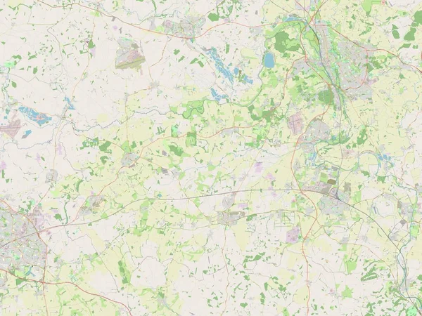 イングランドの非大都市圏 ホワイトホースの谷 イギリス オープンストリートマップ — ストック写真
