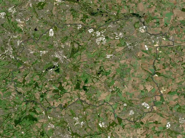 Wakefield Jednotná Autorita Anglie Velká Británie Satelitní Mapa Nízkým Rozlišením — Stock fotografie