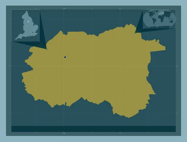 Уэйкфилд Унитарная Власть Англии Великобритании Твердая Форма Цвета Вспомогательные Карты — стоковое фото