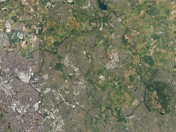 沃索尔 英格兰的统一权威 大不列颠 高分辨率卫星地图 — 图库照片