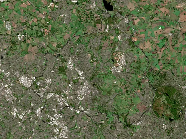Walsall Autoridad Unitaria Inglaterra Gran Bretaña Mapa Satelital Baja Resolución —  Fotos de Stock