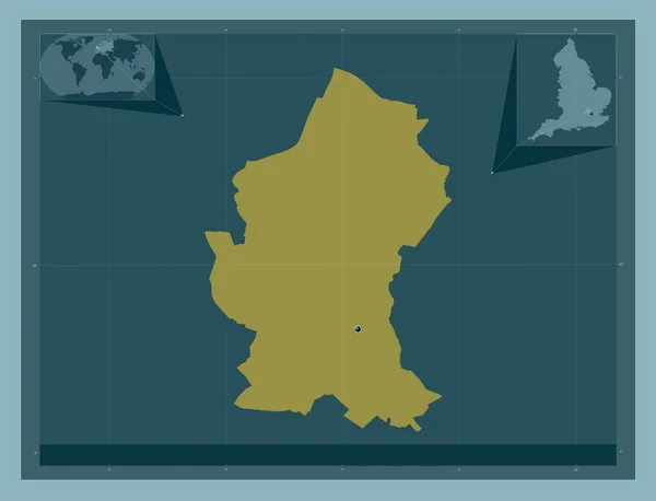 Watford Englands Icke Storstadsdistrikt Storbritannien Fast Färgform Hjälpkartor För Hörnen — Stockfoto