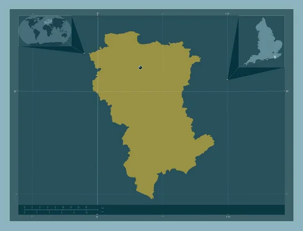 Wealden Μητροπολιτική Περιφέρεια Αγγλίας Μεγάλης Βρετανίας Ατόφιο Χρώμα Γωνιακοί Χάρτες — Φωτογραφία Αρχείου