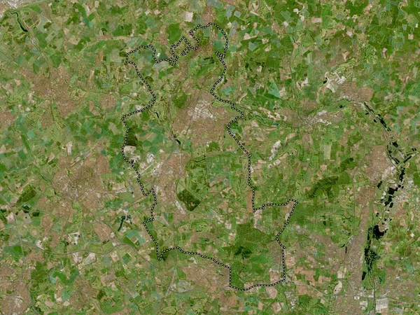 Welwyn Hatfield Distrito Metropolitano Inglaterra Gran Bretaña Mapa Satélite Alta —  Fotos de Stock