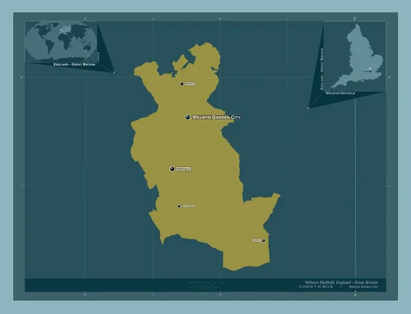 Welwyn Hatfield Niet Grootstedelijk District Van Engeland Groot Brittannië Stevige — Stockfoto