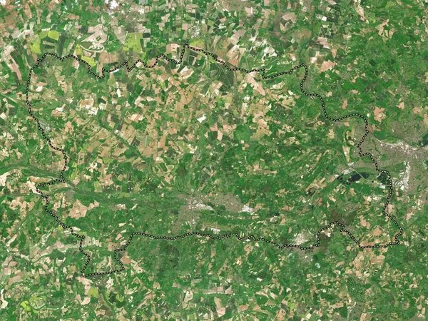 Batı Berkshire Ngiltere Büyük Britanya Düşük Çözünürlüklü Uydu Haritası — Stok fotoğraf