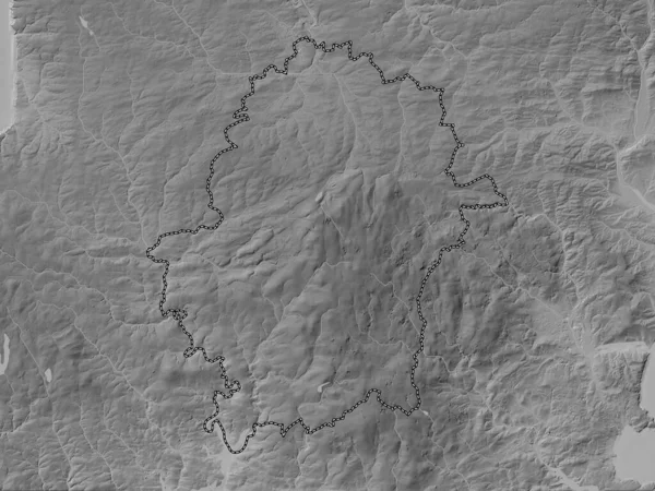 Δυτικό Ντέβον Μητροπολιτική Περιφέρεια Αγγλίας Μεγάλης Βρετανίας Υψόμετρο Γκρι Χάρτη — Φωτογραφία Αρχείου
