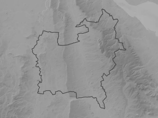 West Lindsey Non Metropolitan District England Great Britain Grayscale Elevation — Stock Photo, Image