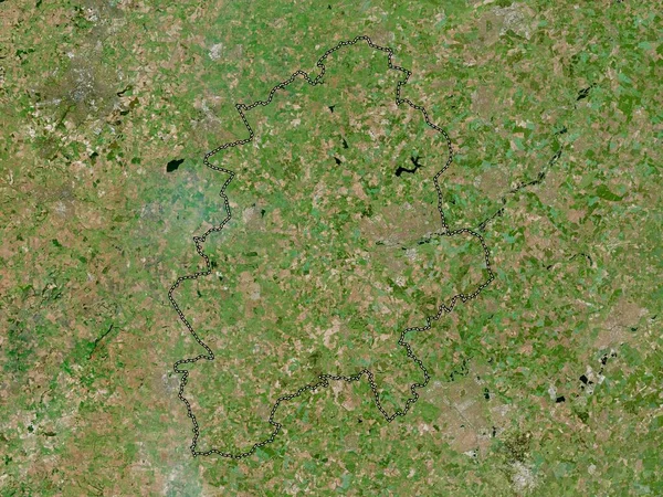 西北安普敦郡 英格兰的单一政权 大不列颠 高分辨率卫星地图 — 图库照片