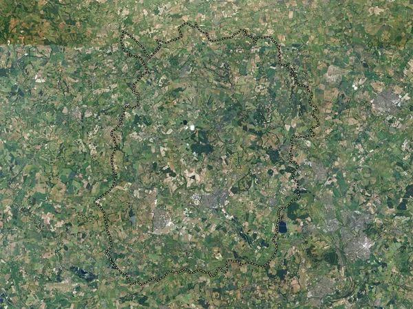 West Oxfordshire Distrito Não Metropolitano Inglaterra Grã Bretanha Mapa Satélite — Fotografia de Stock