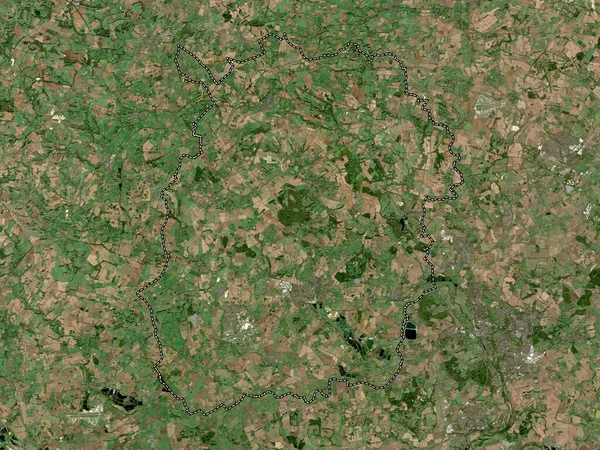 West Oxfordshire Distretto Non Metropolitano Dell Inghilterra Gran Bretagna Mappa — Foto Stock