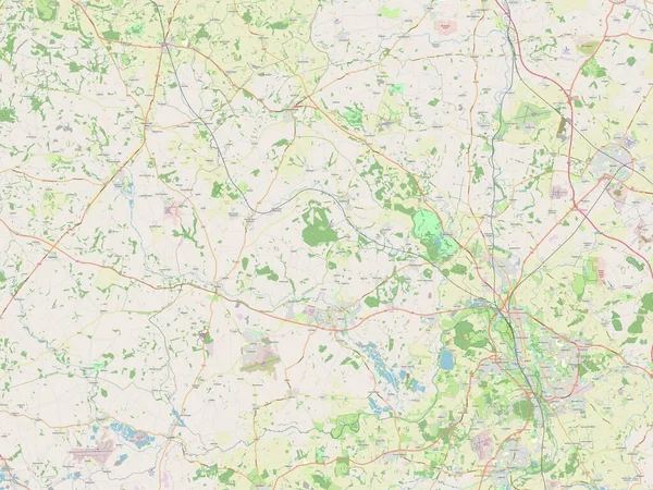 West Oxfordshire Distrito Metropolitano Inglaterra Gran Bretaña Mapa Calle Abierto —  Fotos de Stock
