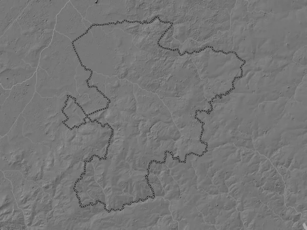 West Suffolk Distrito Metropolitano Inglaterra Gran Bretaña Mapa Elevación Bilevel —  Fotos de Stock