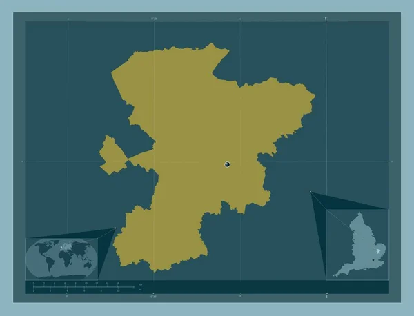 West Suffolk Englands Icke Storstadsdistrikt Storbritannien Fast Färgform Hjälpkartor För — Stockfoto