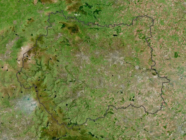 West Yorkshire Região Inglaterra Grã Bretanha Mapa Satélite Alta Resolução — Fotografia de Stock