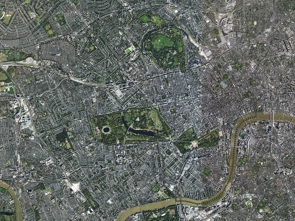 stock image City of Westminster, london borough  of England - Great Britain. High resolution satellite map